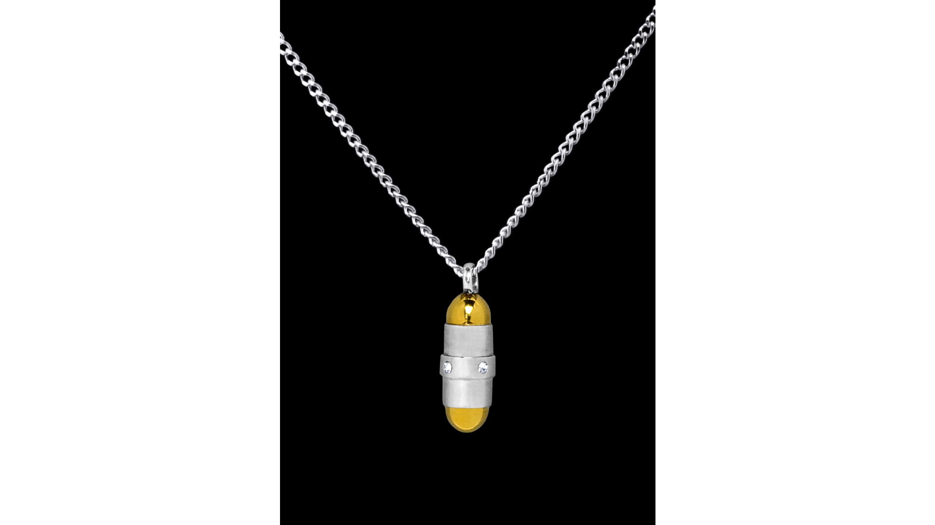 Stainless Steel Bullet Cremation Pendant #36-619